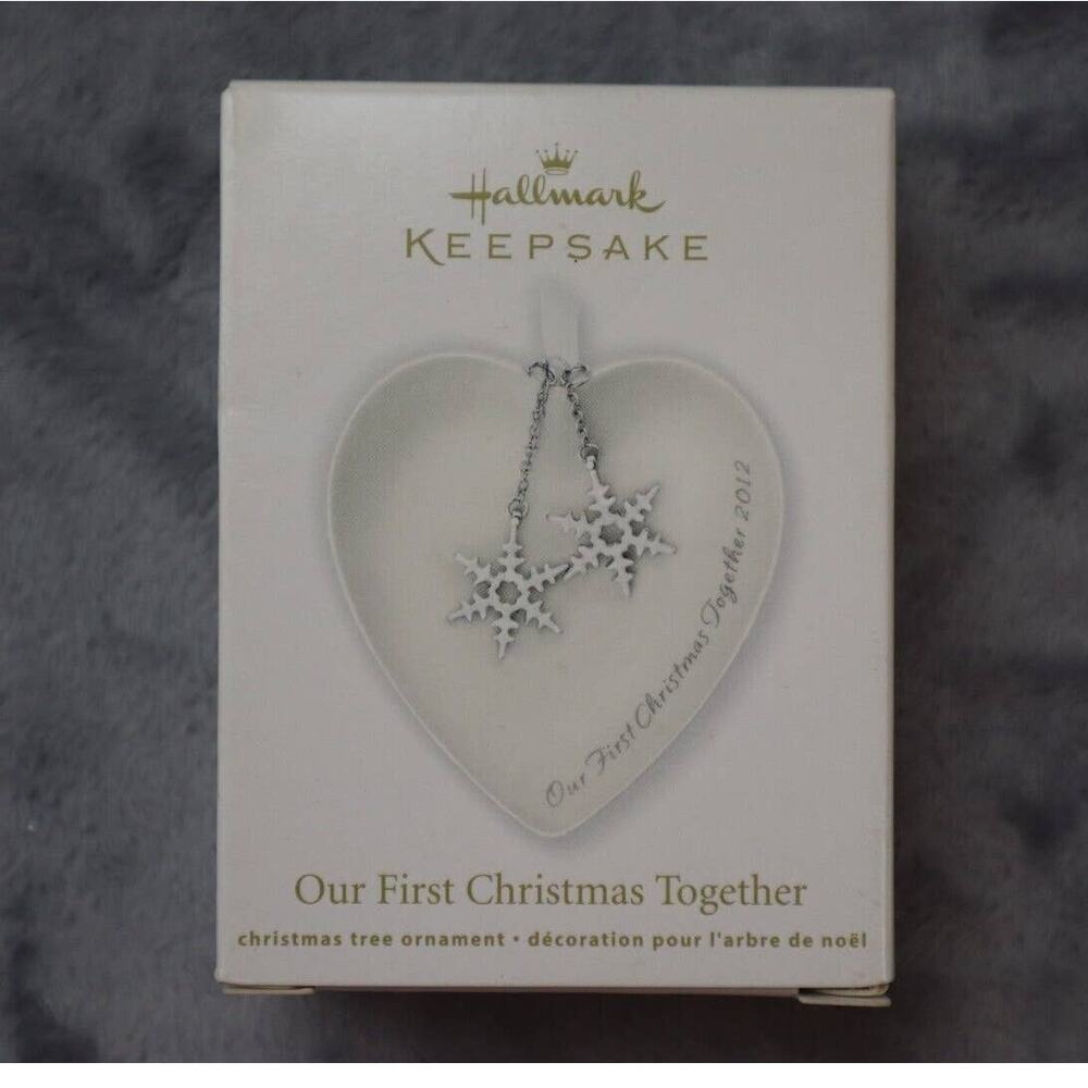 Hallmark Keepsake Our First Christmas Together Tree Ornament 2012 Heart Couple